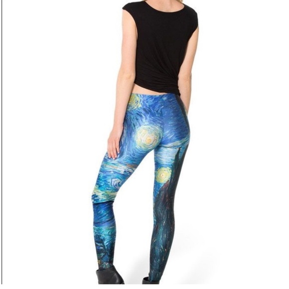 RARE blackmilk starry night leggings medium - Picture 2 of 3